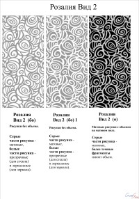 Пескоструйные рисунки - каталог изображений для художественного матирования стекла