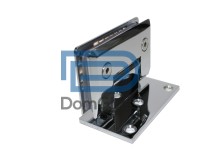 Петля «ДГФ-305 PBrass» стена-стекло, одностороннее крепление, с фаской, латунь, полированный хром