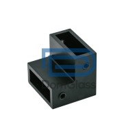 Соединитель штанги 90° 340, штанга 30×10 мм, Черный мат