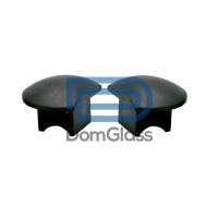 814-614-U Комплект заглушек 2 шт 614 aura-L+R для профиля левая+правая, черный
