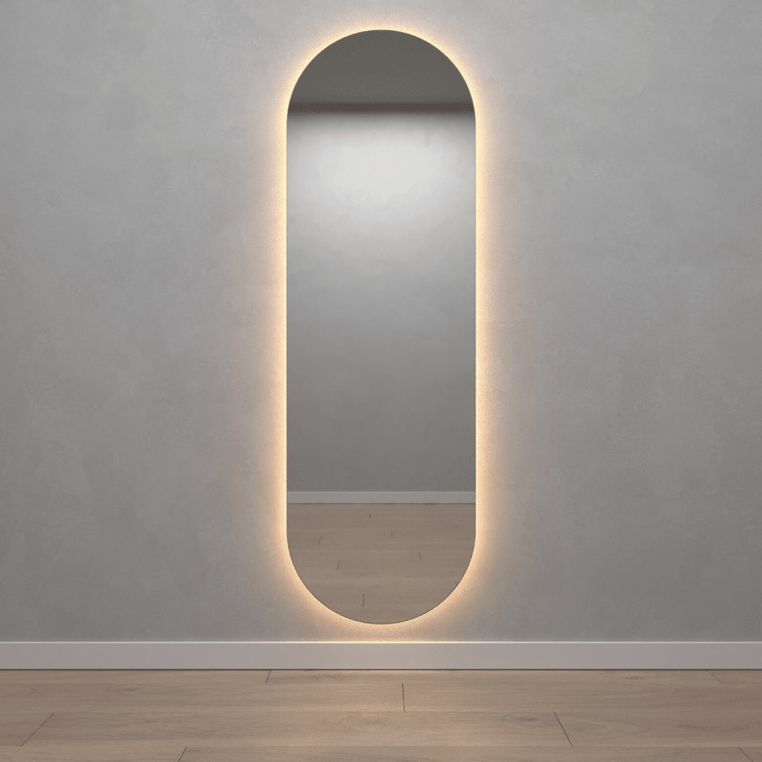 Зеркало безрамное с подсветкой NOLVIS NF LED L, 176 x 56 см